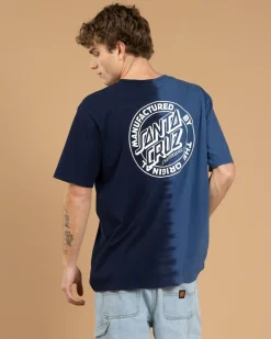 Santa Cruz MFG Dot T-Shirt Blue Tie Dye Best
