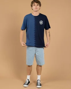 Santa Cruz MFG Dot T-Shirt Blue Tie Dye Best