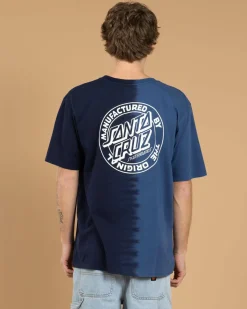 Santa Cruz MFG Dot T-Shirt Blue Tie Dye Best