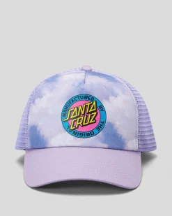 Santa Cruz MFG Retro Dot Cap Lavender Tie Dye Clearance