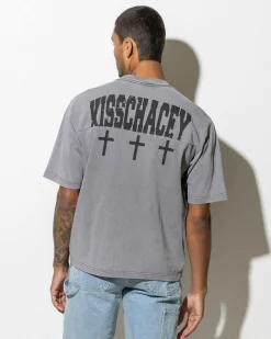 Kiss Chacey Missing Oversized T-Shirt Mineral Charcoal Sale