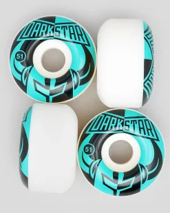 Darkstar 51mm Divide Skateboard Wheels Black/aqua