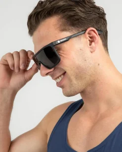 Dragon Alliance Momentum Polarised Sunglasses Matte Black / Smoke Polar Outlet