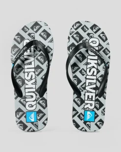 Quiksilver Moncata Cop Out Thongs Black Clearance