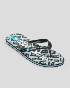 Quiksilver Moncata Cop Out Thongs Black Clearance