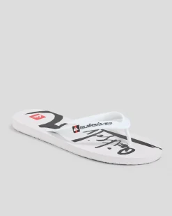 Quiksilver Moncata Natas Thongs White/white/black New