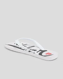 Quiksilver Moncata Natas Thongs White/white/black New