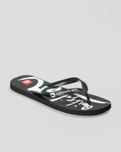 Quiksilver Moncata Natas Thongs Black Outlet