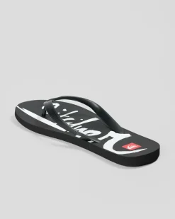 Quiksilver Moncata Natas Thongs Black Outlet