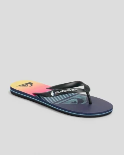 Quiksilver Moncata Slab Thongs Black/navy/multi Best