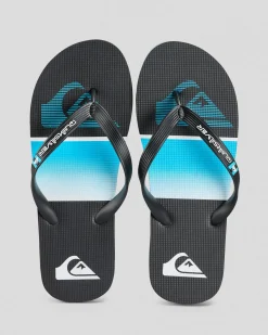 Quiksilver Moncata Slab Thongs Black/blue Discount