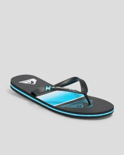 Quiksilver Moncata Slab Thongs Black/blue Discount