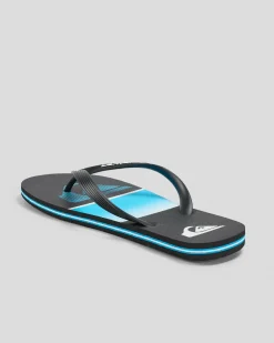 Quiksilver Moncata Slab Thongs Black/blue Discount