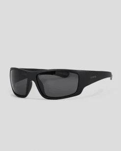 Carve Moray Polarised Sunglasses Matte Black / Grey Hot