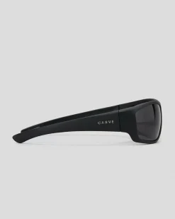 Carve Moray Polarised Sunglasses Matte Black / Grey Hot