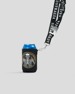 Salty Life More Drinking Lanyard Stubby Cooler Black Sale