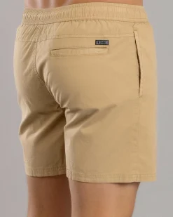 Lucid Motion Elastic Waist Shorts Stone Sale