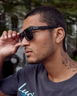 Liive Moto Polarised Sunglasses Matte Black Clearance