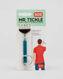 THE PAPERIE Mr Tickle Back Scratcher Keyring Silver Clearance