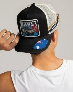 Ringers Western Mud Sweats Beers Deep Fit Trucker Cap Black Sale