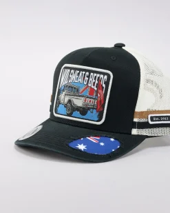 Ringers Western Mud Sweats Beers Deep Fit Trucker Cap Black Sale