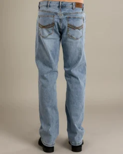 Ringers Western Muster Slim Straight Jeans Light Wash Blue Hot