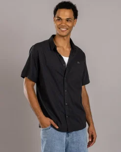Quiksilver MW Premium Stretch Short Sleeve Shirt Black