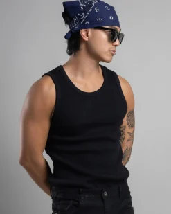 Get It Now Bandana Navy Clearance