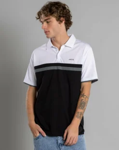 Jacks Nexus Polo Shirt White/black Online