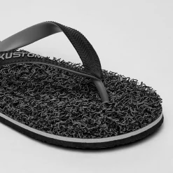 Kustom Noodle Marle Thongs Black Grey Discount
