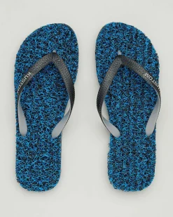 Kustom Noodle Marle Thongs Blue Black Best