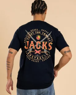 Jacks Noosa T-Shirt Navy Clearance
