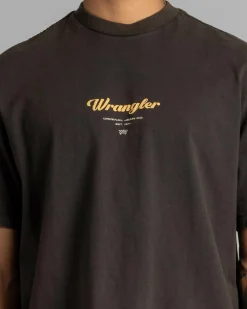 Wrangler North Elm Slacker T-Shirt Worn Black Sale