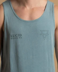 Lucid Obelisk Singlet Blue Wash Online