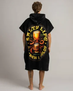 Salty Life Octobrew Hooded Towel Black Online