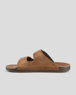 Reef Ojai Two Bar Sandals Dark Brown New