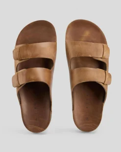 Reef Ojai Two Bar Sandals Dark Brown New