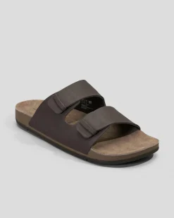 Reef Ojai Two Bar Sandals Brown Leather New