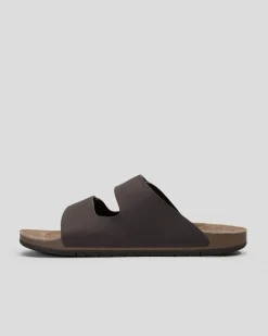 Reef Ojai Two Bar Sandals Brown Leather New