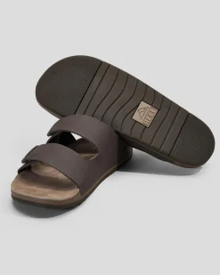 Reef Ojai Two Bar Sandals Brown Leather New