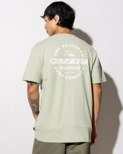 Quiksilver Omni Checked T-Shirt Desert Sage Outlet