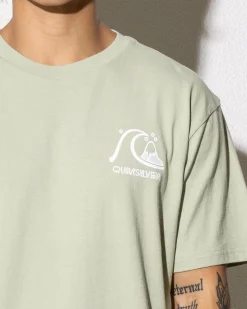 Quiksilver Omni Checked T-Shirt Desert Sage Outlet