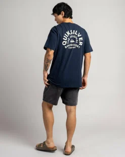 Quiksilver On Target T-Shirt Dark Navy Hot