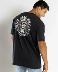 The Mad Hueys On The Rocks T-Shirt Washed Black New