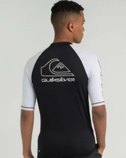 Quiksilver On Tour Short Sleeve Rash Vest Black Hot
