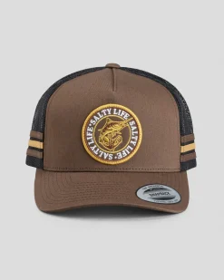 Salty Life Once Bitten 3.0 Trucker Cap Chocolate