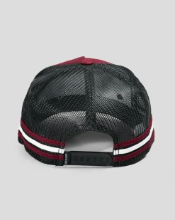 Salty Life Once Bitten 3.0 Trucker Cap Maroon/black Clearance