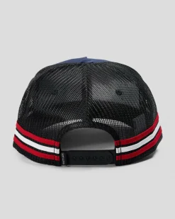 Salty Life Once Bitten 4.0 Trucker Cap Blue/white/red