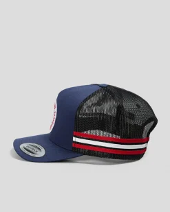 Salty Life Once Bitten 4.0 Trucker Cap Blue/white/red