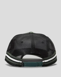 Salty Life Once Bitten 3.0 Trucker Cap Army Green/black Sale